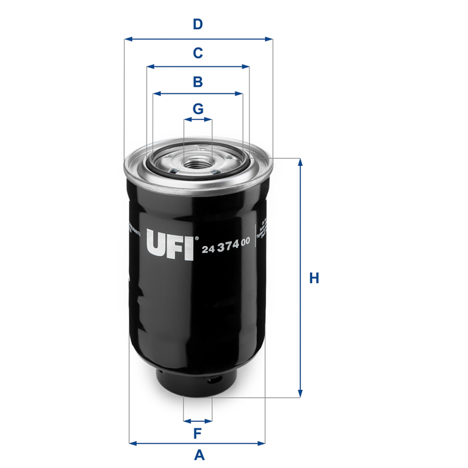 24-374-00 UFI FUEL FILTER 24 374 00