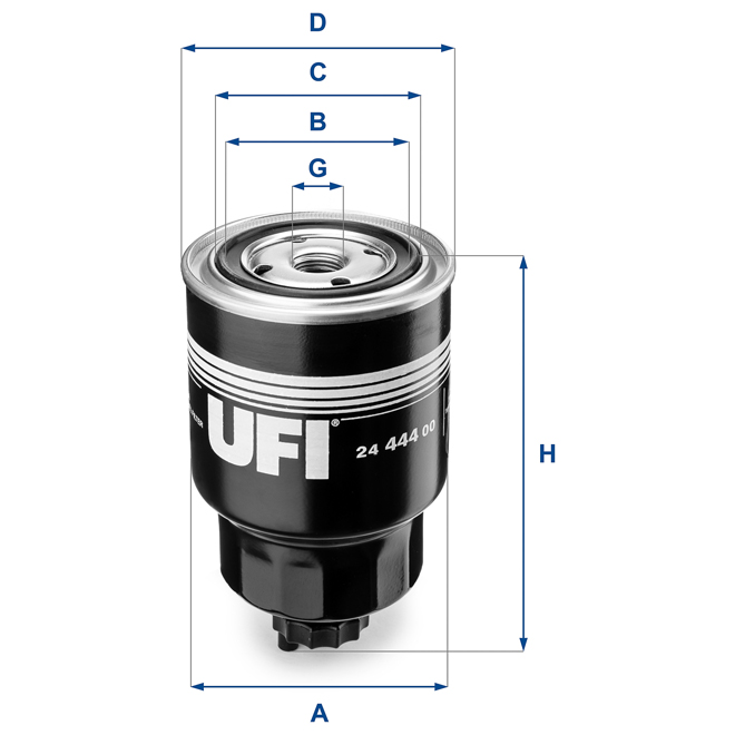24-444-00 UFI FUEL FILTER 24 444 00