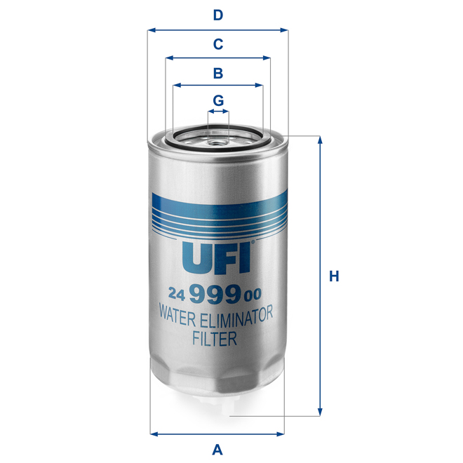 24-999-00 UFI FUEL FILTER 24 999 00