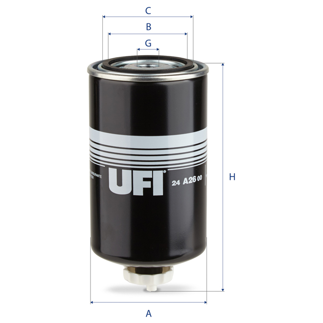 24-A26-00 UFI DIESEL FILTER