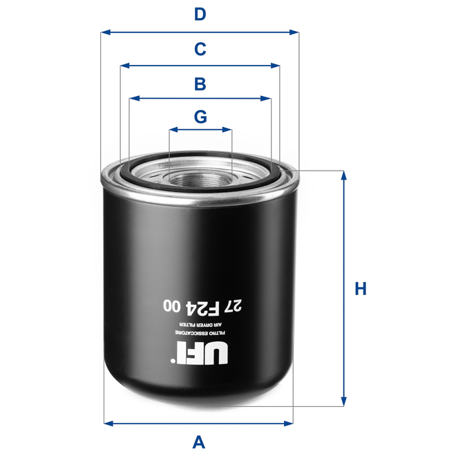 27-F24-00 UFI AIR FILTER