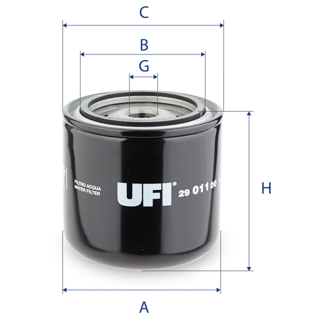 29-011-00 UFI COOLANT FILTER