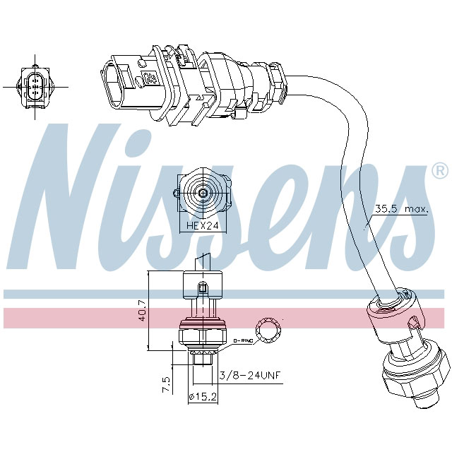 NISSENS PRESSURE SENSOR TO SUIT VOLVO