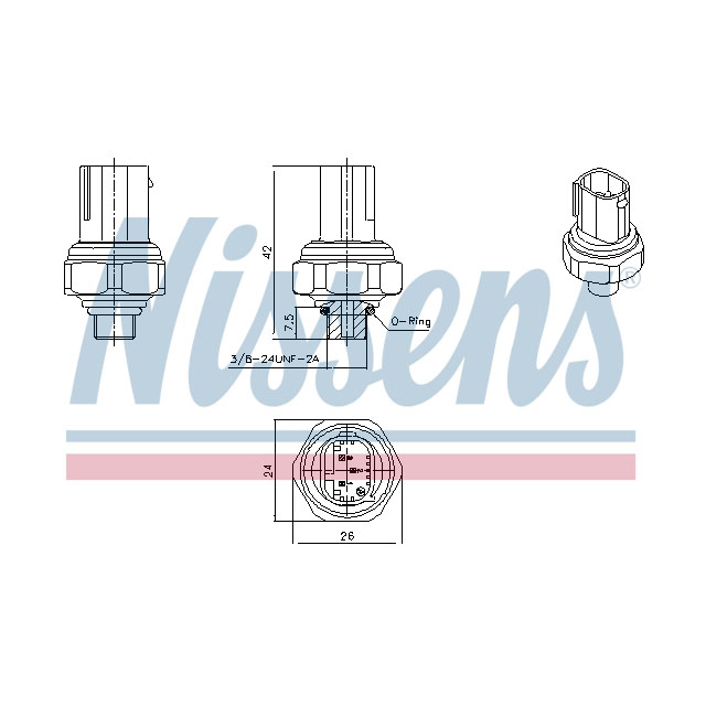 NISSENS PRESSURE SENSOR TO SUIT MERCEDES