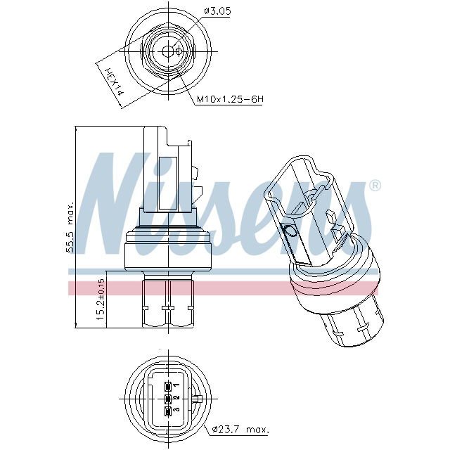 NISSENS PRESSURE SENSOR TO SUIT LCV