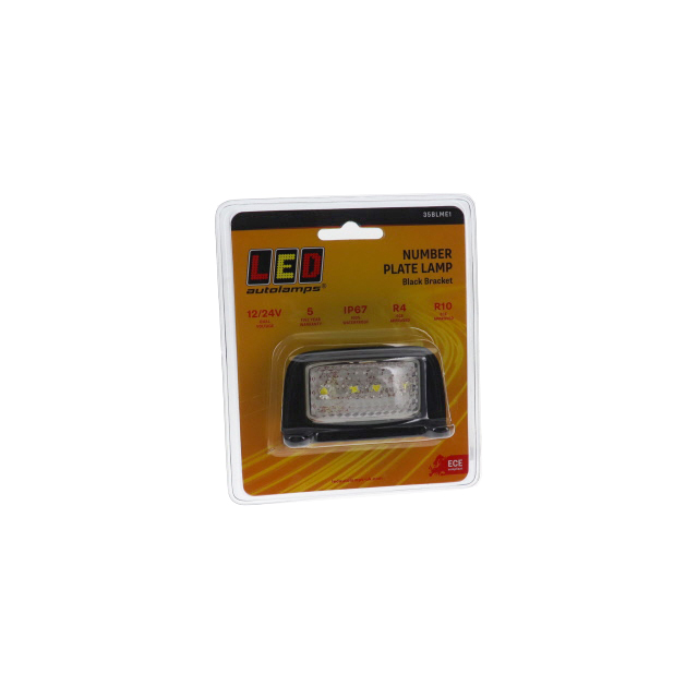 Number Plate Lamp - Black Housing