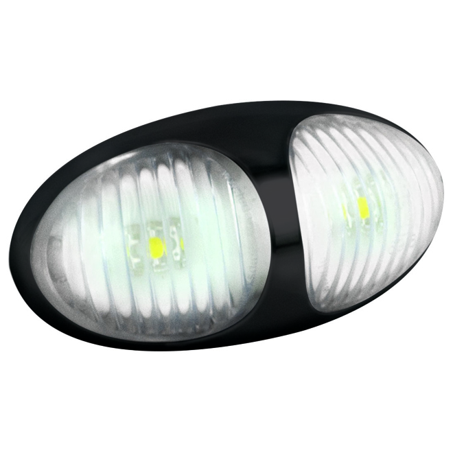 White Front Outline Marker - Black