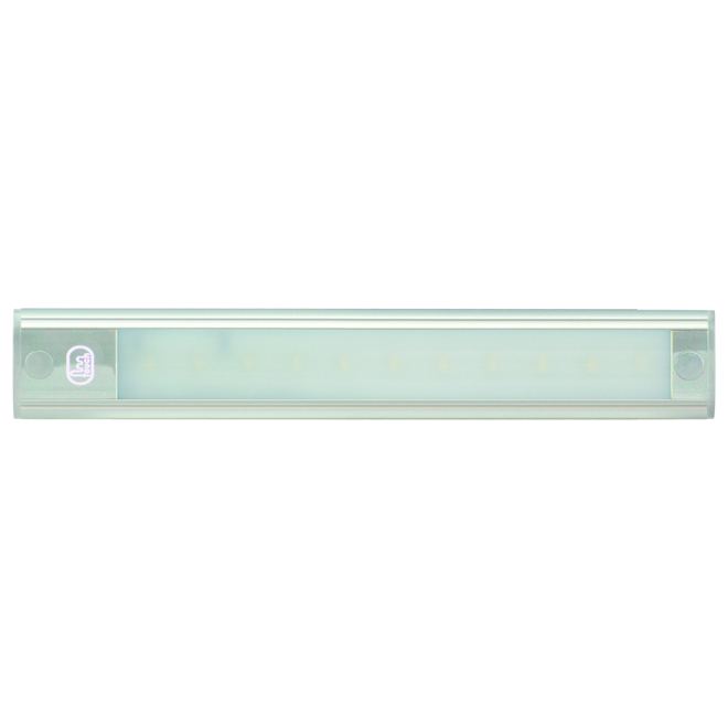 24V - 260Mm Interior Strip Lamp W/ Touch Switch - Silver Aluminium