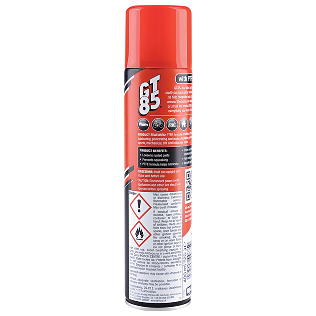 44145-SRP WD40 Gt85 Multi Purpose Lubricant 400ML