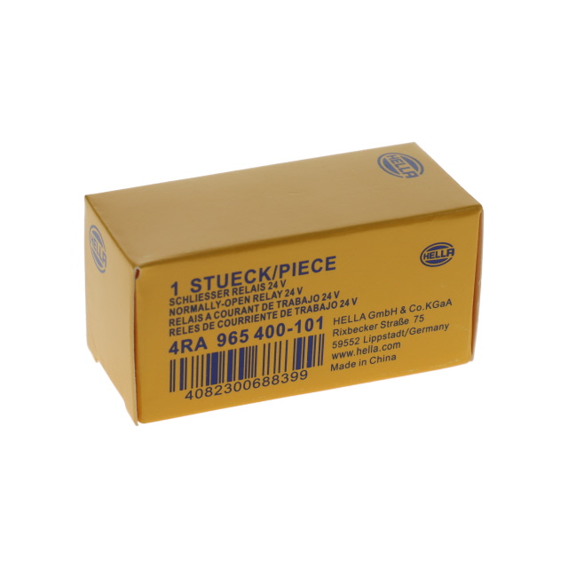 4RA965400101 RELAY MAIN CURRENT 20A 4 PIN CONNECTOR HELLA