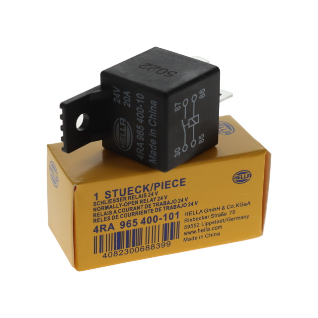 4RA965400101 RELAY MAIN CURRENT 20A 4 PIN CONNECTOR HELLA