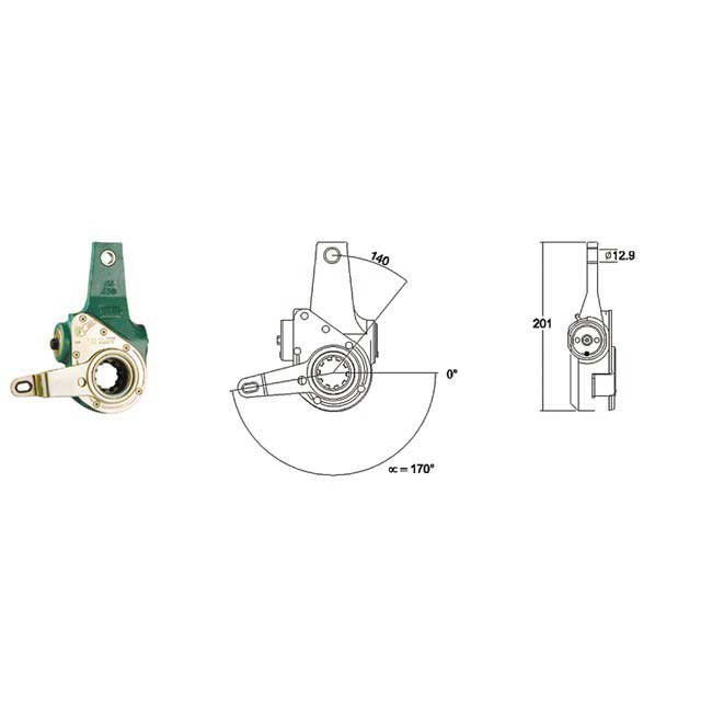 MEI AUTOMATIC SLACK ADJUSTER BUS VOLVO L&R
