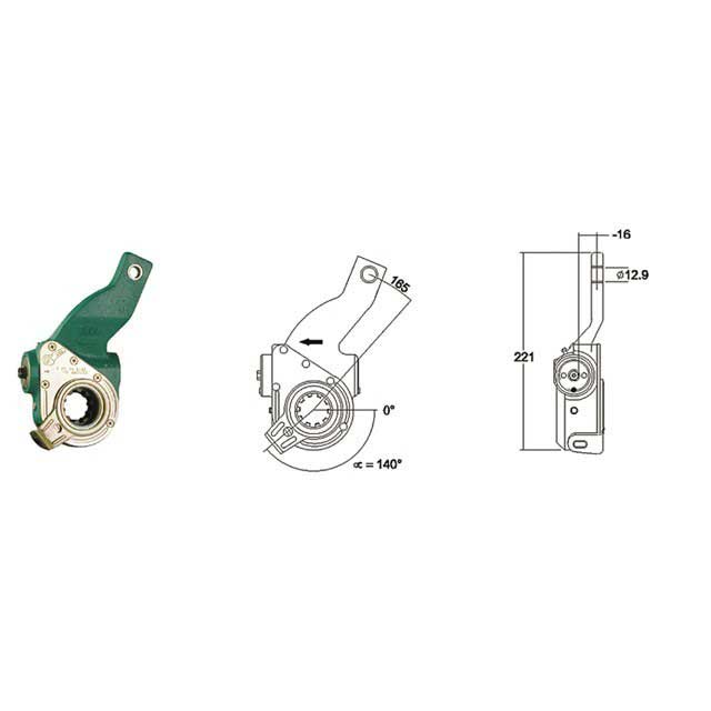 MEI AUTOMATIC SLACK ADJUSTER BUS LEYLAND R