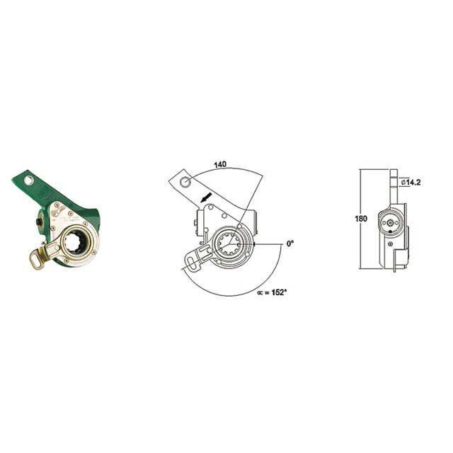 MEI AUTOMATIC SLACK ADJUSTER BUS DAF L&R