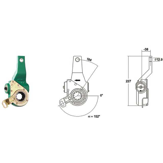 MEI AUTOMATIC SLACK ADJUSTER BUS DENNIS R