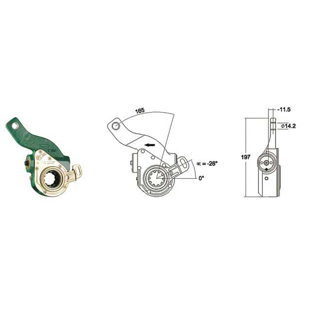 MEI AUTOMATIC SLACK ADJUSTER TRUCK DAF R