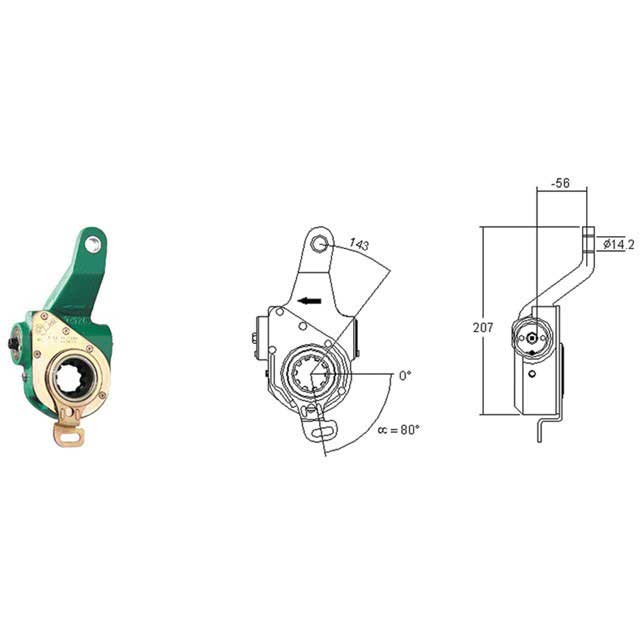 MEI AUTOMATIC SLACK ADJUSTER TRUCK DAF L