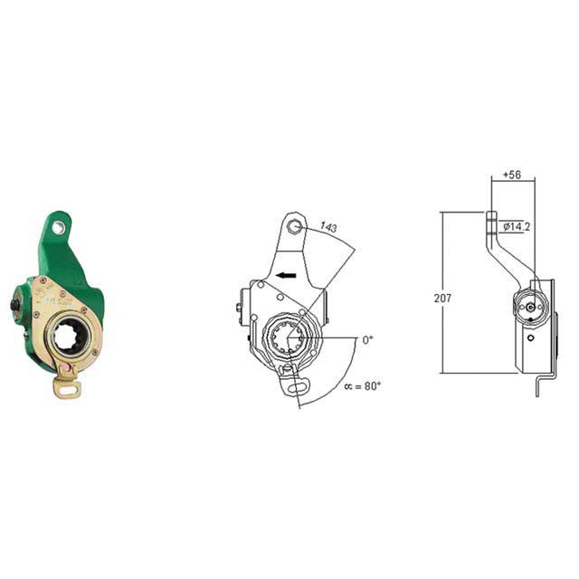 MEI AUTOMATIC SLACK ADJUSTER TRUCK DAF R