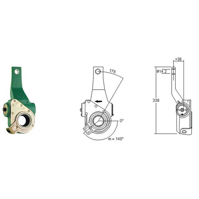MEI AUTOMATIC SLACK ADJUSTER BUS KASSBOHRER R