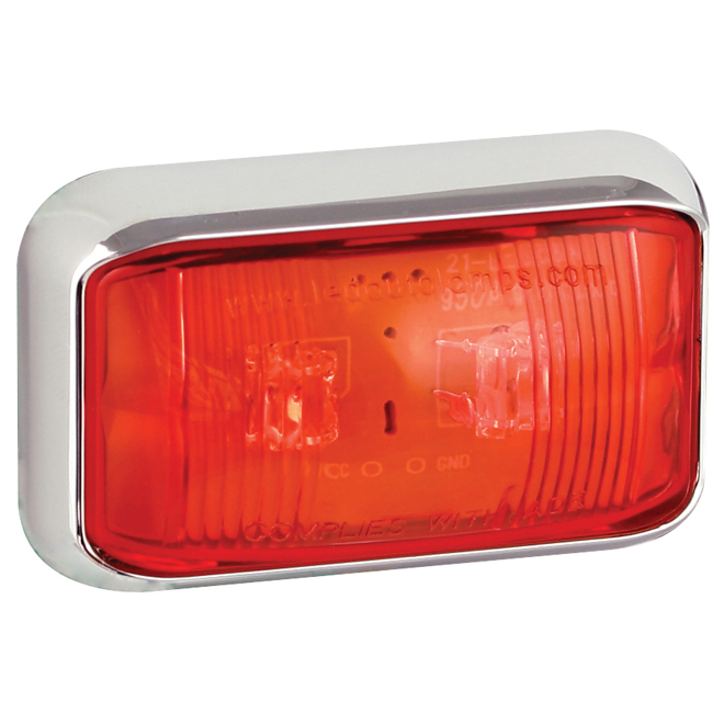 Rear Marker Lamp - Chrome Bracket