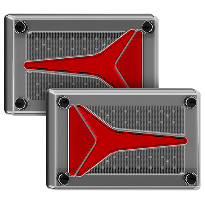 Compact Combination Lamp with Dynamic Indicator - Twin Pack