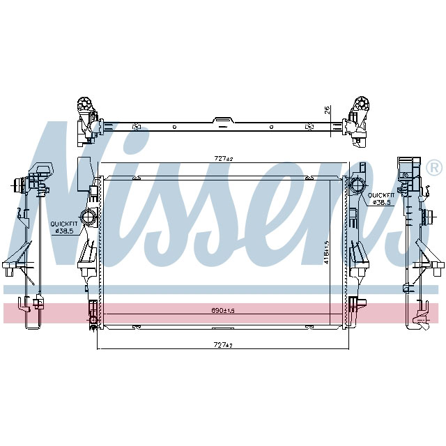 NISSENS RADIATOR TO SUIT MERCEDES