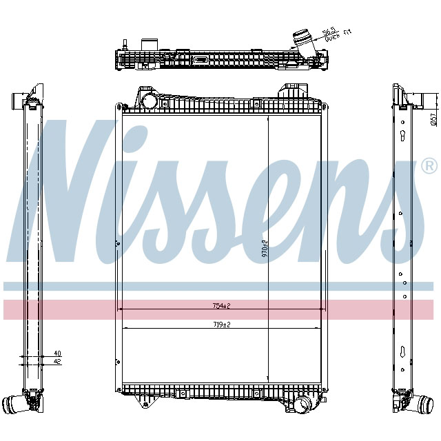 NISSENS RADIATOR TO SUIT SCANIA