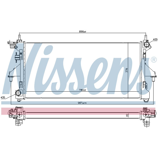 NISSENS RADIATOR TO SUIT LCV