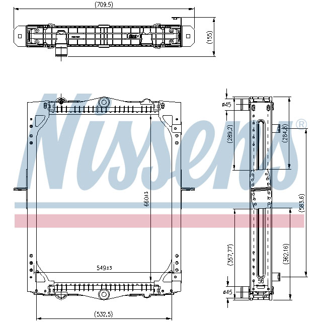 NISSENS RADIATOR TO SUIT DAF