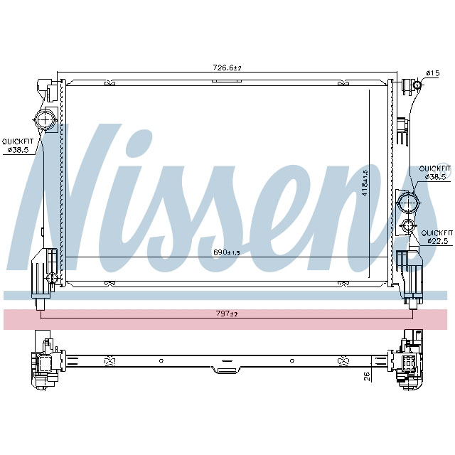NISSENS RADIATOR TO SUIT MERCEDES