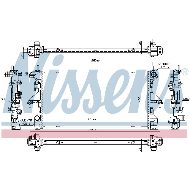 NISSENS RADIATOR TO SUIT LCV