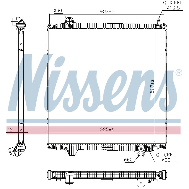 606691 NISSENS RADIATOR TO SUIT MAN