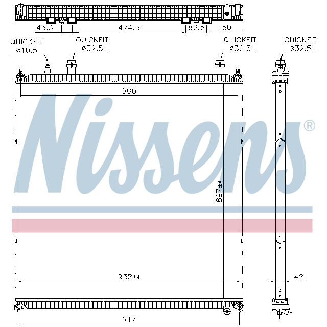 NISSENS RADIATOR TO SUIT MAN