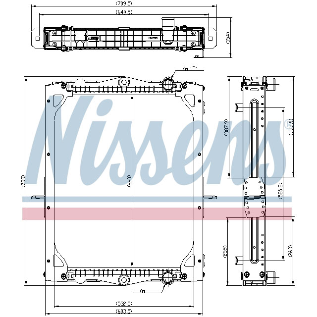 NISSENS RADIATOR TO SUIT DAF