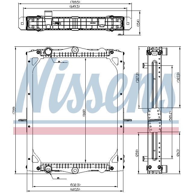 NISSENS RADIATOR TO SUIT DAF