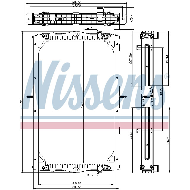 NISSENS RADIATOR TO SUIT DAF