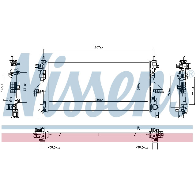NISSENS RADIATOR TO SUIT LCV