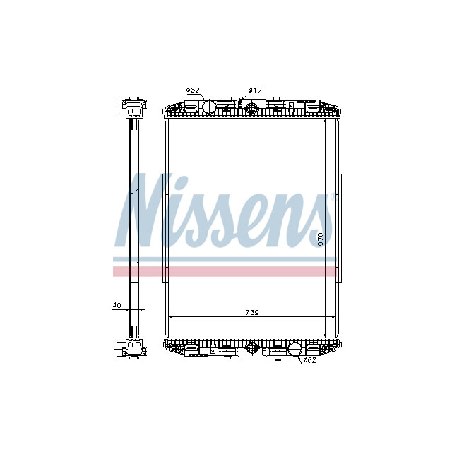 NISSENS RADIATOR TO SUIT DAF