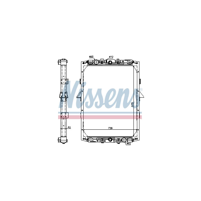 NISSENS RADIATOR TO SUIT DAF