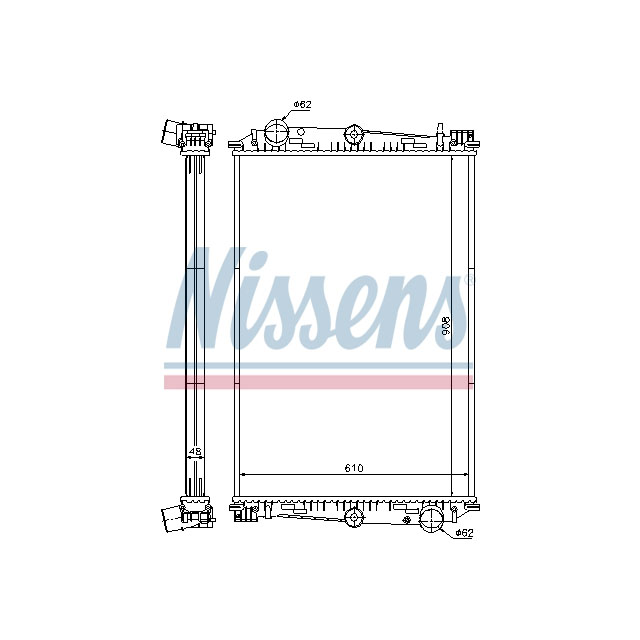 NISSENS RADIATOR TO SUIT DAF