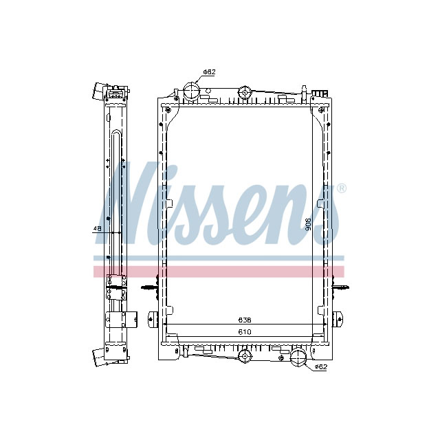 NISSENS RADIATOR TO SUIT DAF