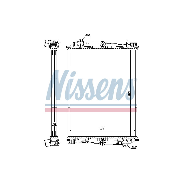 NISSENS RADIATOR TO SUIT DAF