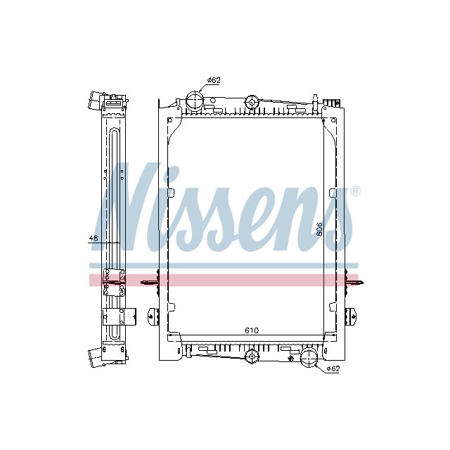 NISSENS RADIATOR TO SUIT DAF