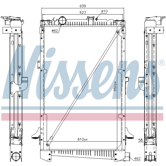NISSENS RADIATOR TO SUIT BUS