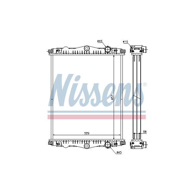 614430 NISSENS RADIATOR TO SUIT DAF