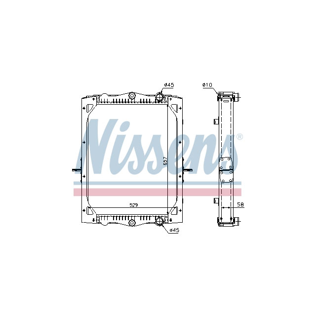 NISSENS RADIATOR TO SUIT DAF