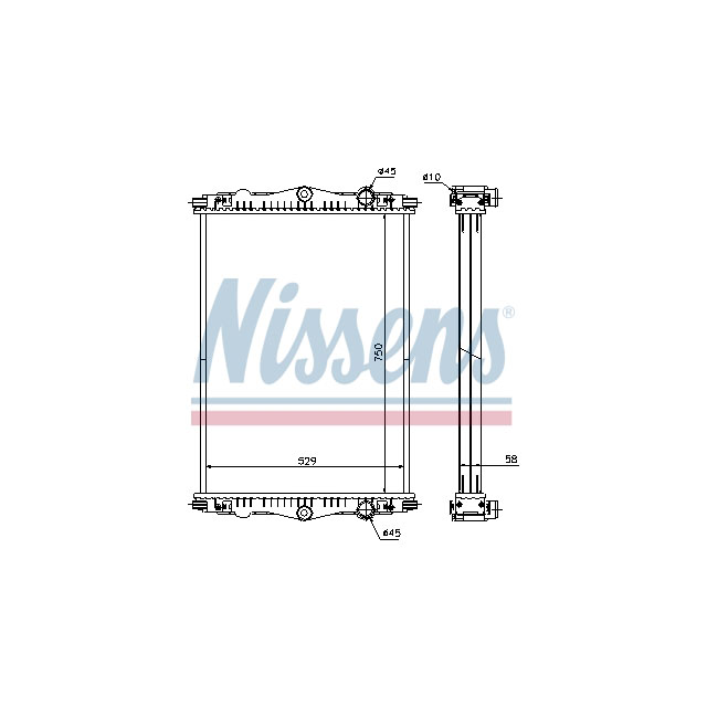 614440 NISSENS RADIATOR TO SUIT DAF