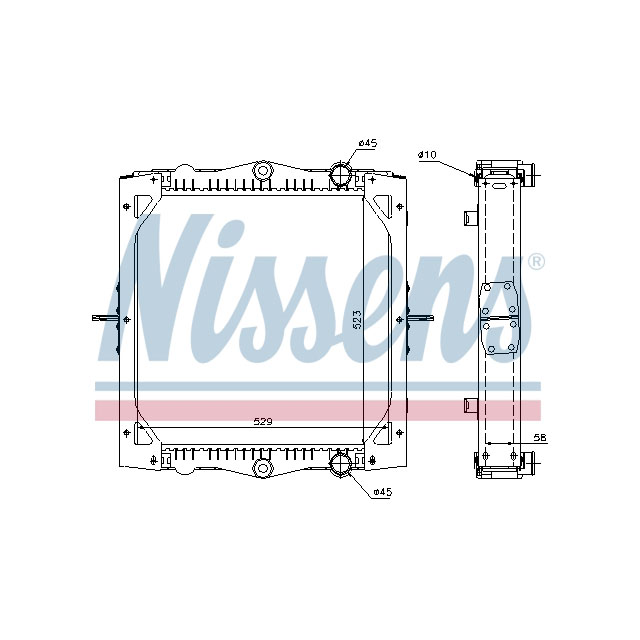 NISSENS RADIATOR TO SUIT DAF