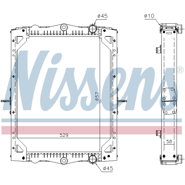61452 NISSENS RADIATOR TO SUIT DAF
