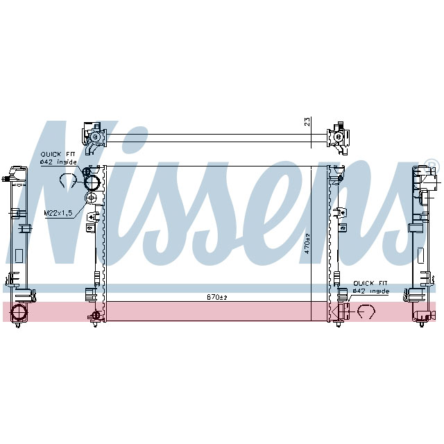 NISSENS RADIATOR TO SUIT LCV
